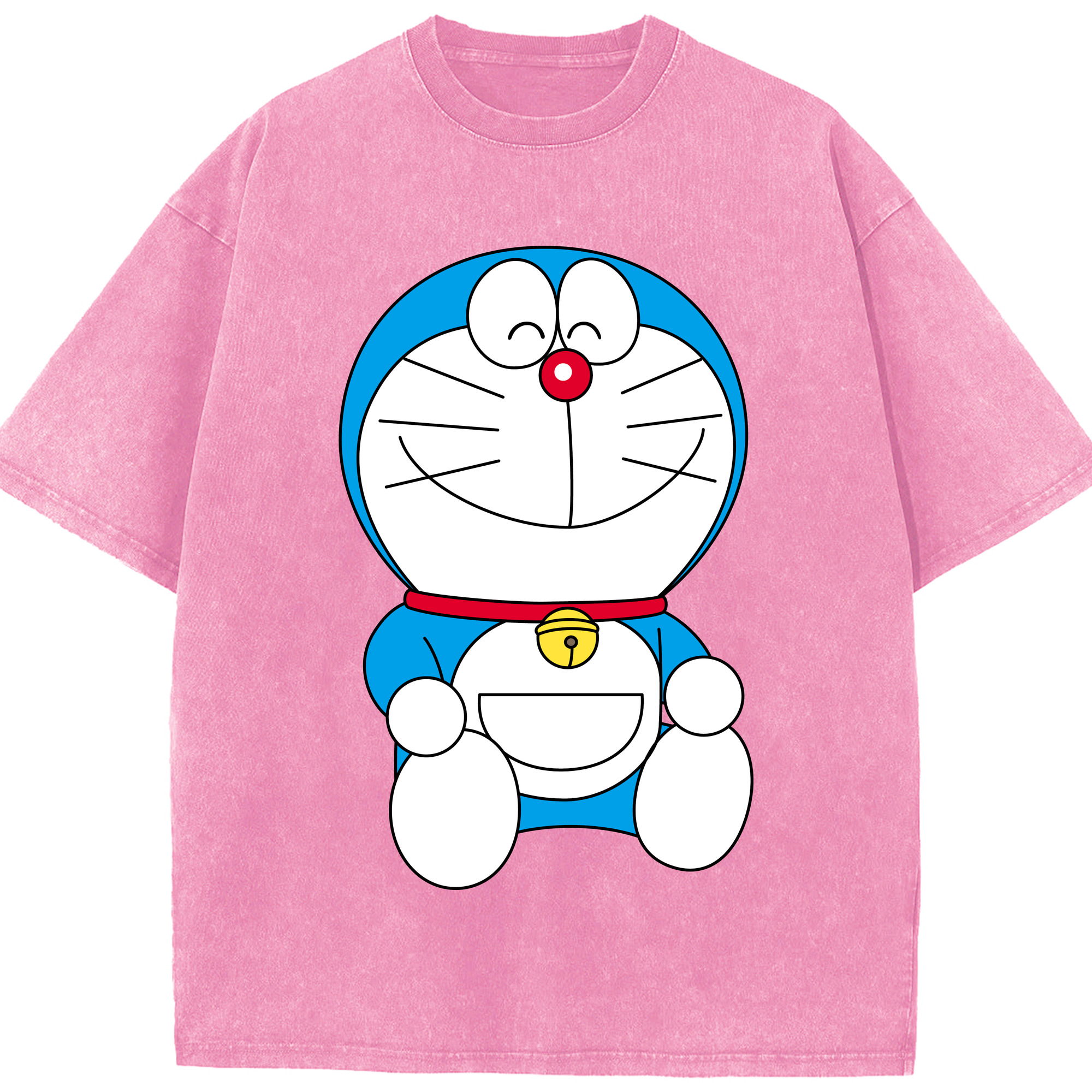 （画像用） ドラえもん Doraemon 綿100% ヴィンテージ風 半袖Tシャツ（フロントプリント）